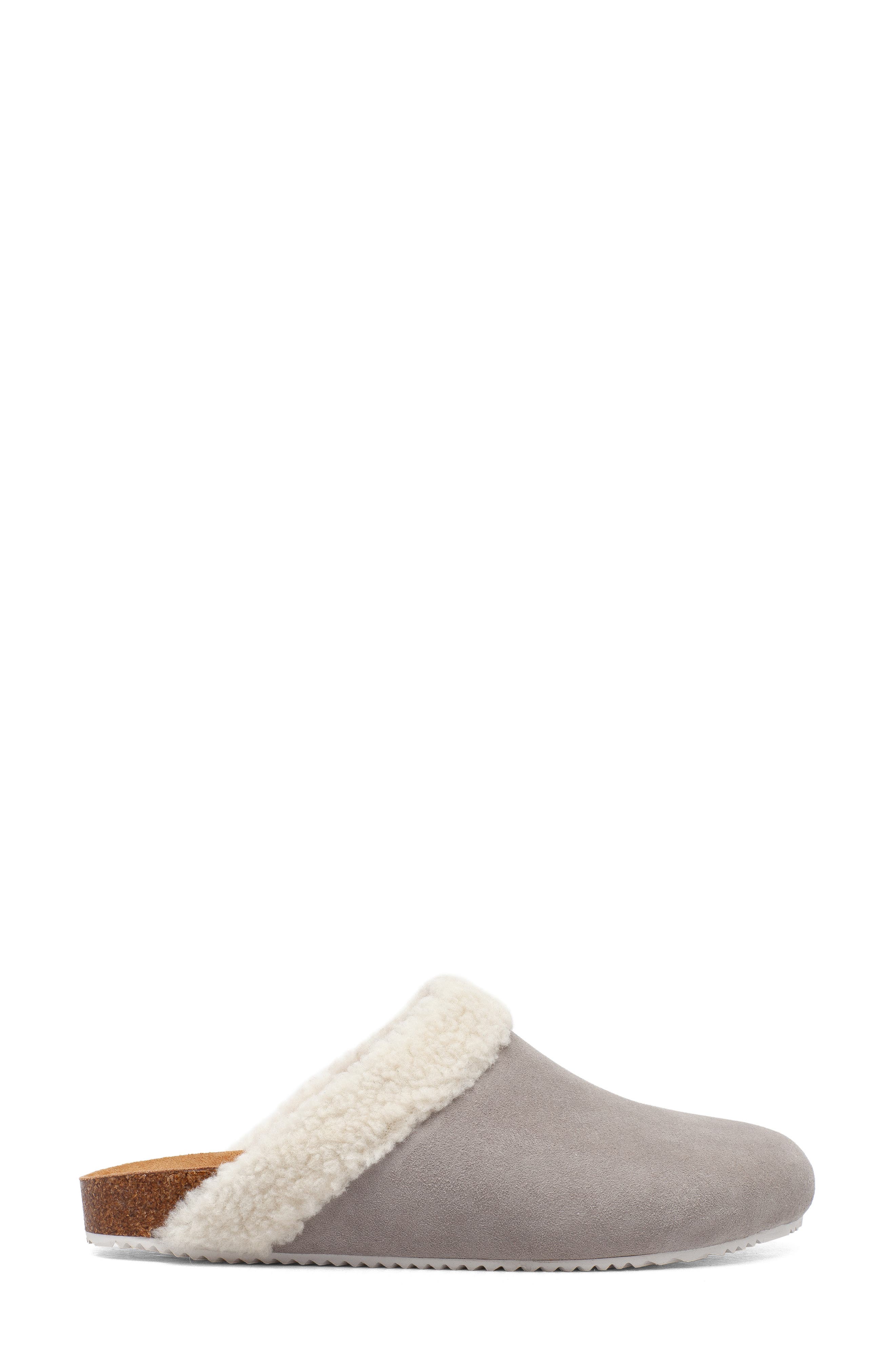 Zeal Faux Shearling Mule, Alternate, color, GREY SUEDE