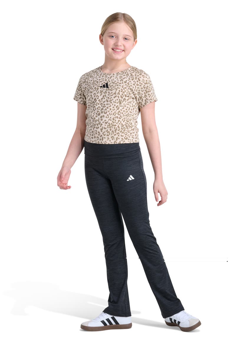 Kids' Leopard Print Raglan T-Shirt, Alternate, color, MEDIUM BEIGE