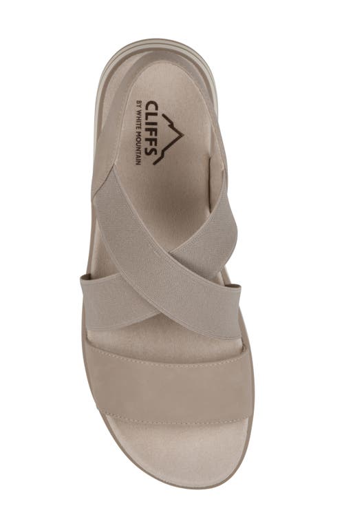 Cliffs By White Mountain Hapley Athleisure Sandal In Taupe Nubuck