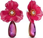 EYE CANDY LOS ANGELES Charlene Statement Flower Drop Earrings