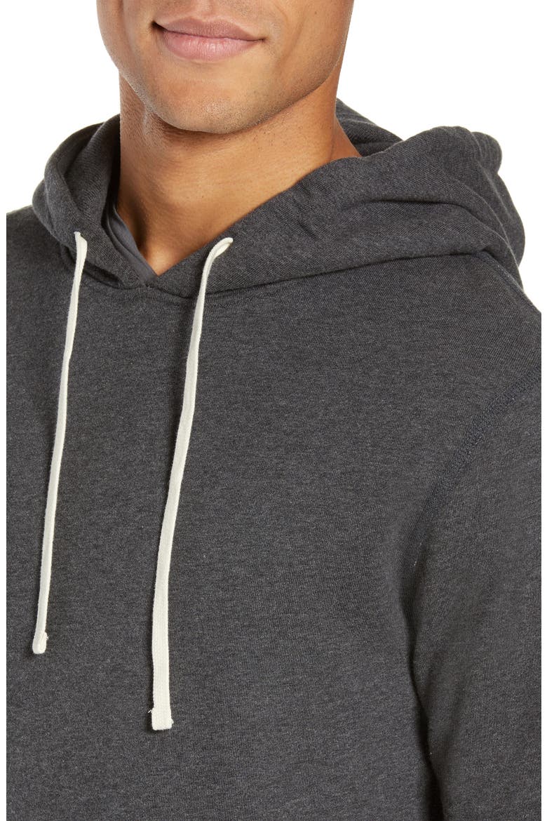 Midweight Terry Pullover Hoodie, Alternate, color, HEATHER CHARCOAL