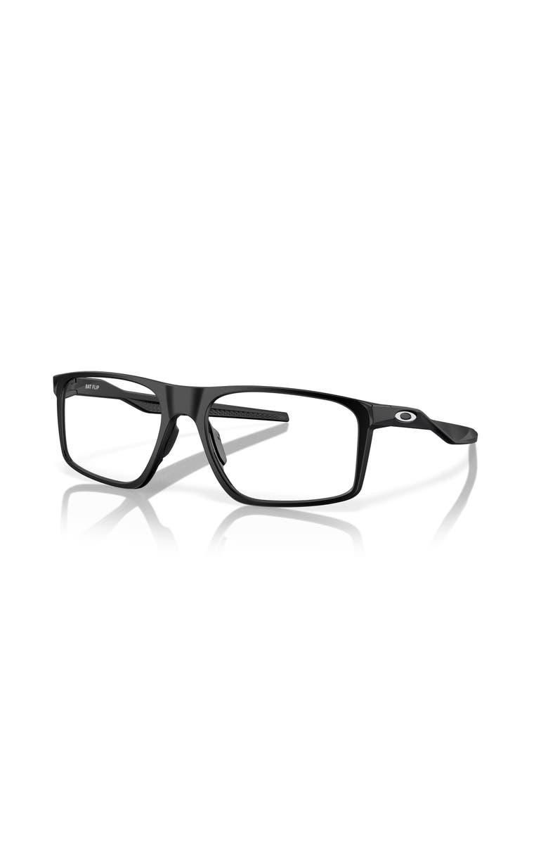 Oakley 58mm Rectangle optical glasses, Main, color, Black