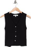 Madden Girl V-Neck Ribbed Sweater Vest