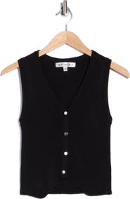 Madden Girl V-Neck Ribbed Sweater Vest
