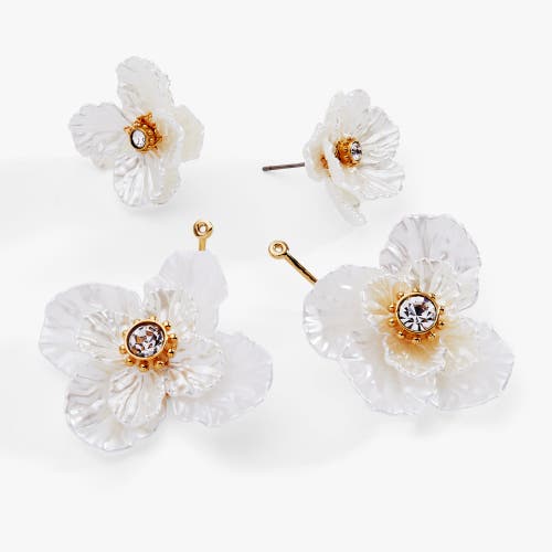 Alex And Ani New York Botanical Garden® 2-in-1 Poppy Statement Earrings