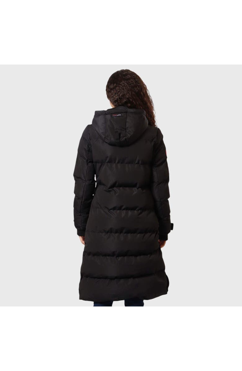 CANADA WEATHER GEAR Quilted Maxi Long Jacket, Alternate, color, Black