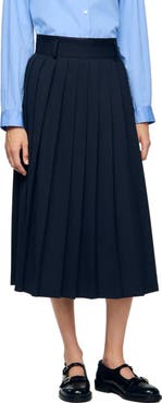 SANDRO Midi pleated skirt