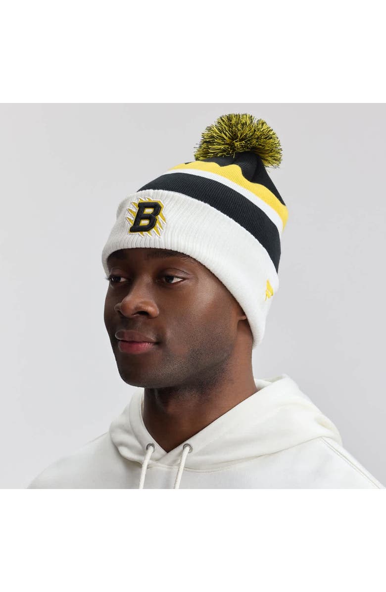 FANATICS Men's Fanatics Black Boston Bruins 2026 NHL Stadium Series Authentic Pro Cuffed Knit Hat with Pom, Main, color, Black