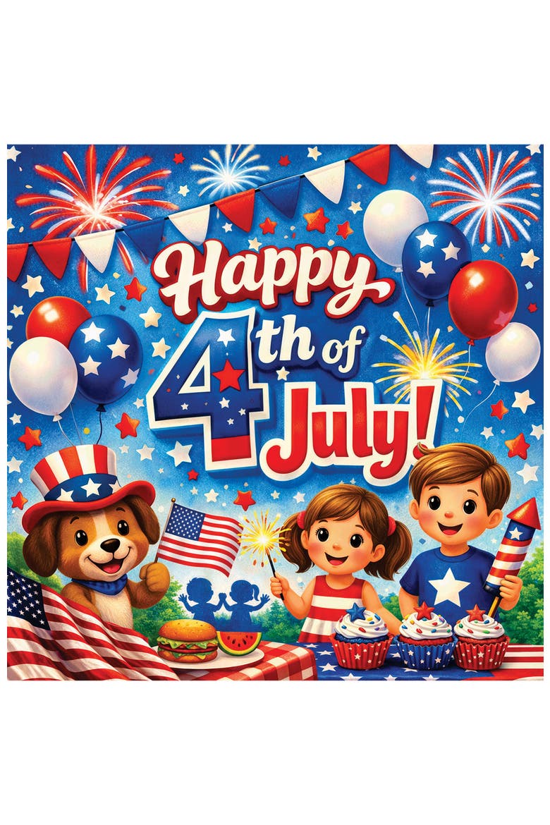 Independence Day 100 Piece Puzzle - 4th of July - 10"x10", Alternate, color, Multicolor