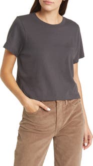 Madewell Lakeshore Softfade Cotton Crop Tee