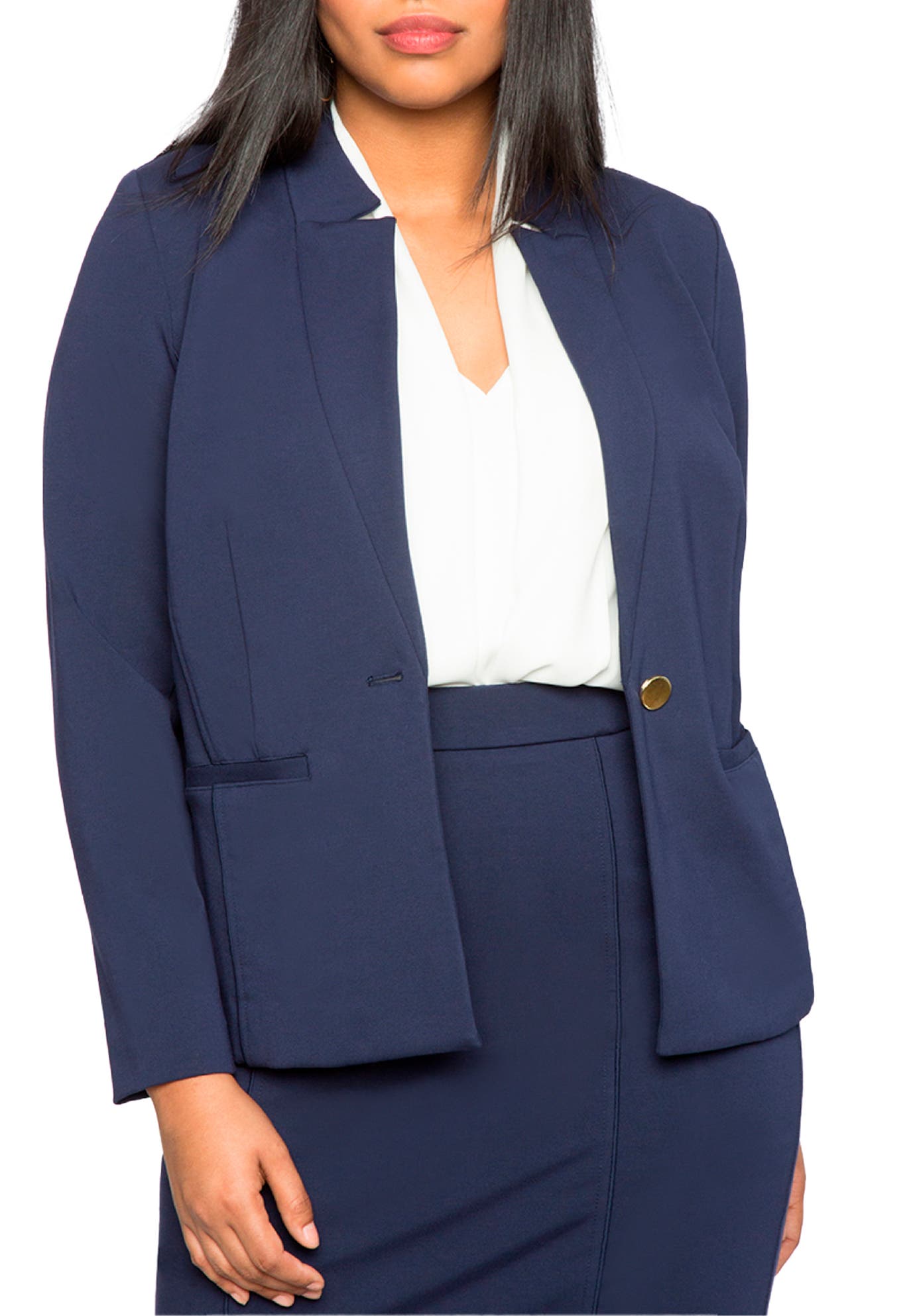 The Ultimate Stretch One-Button Blazer