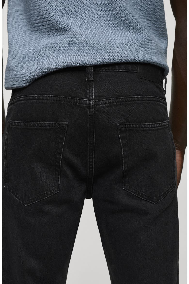 Ben Tapered Jeans, Alternate, color, BLACK DENIM