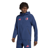 adidas Men's adidas Navy St. Louis CITY SC Tiro Travel Full-Zip Hooded Windbreaker