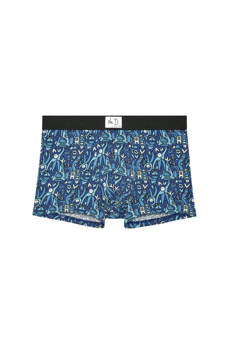 Voyages Boxer Briefs, Main, color, Blue Print