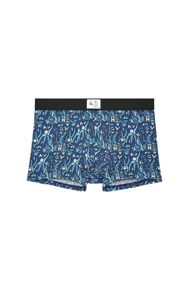 HOM Voyages Boxer Briefs, Main, color, Blue Print