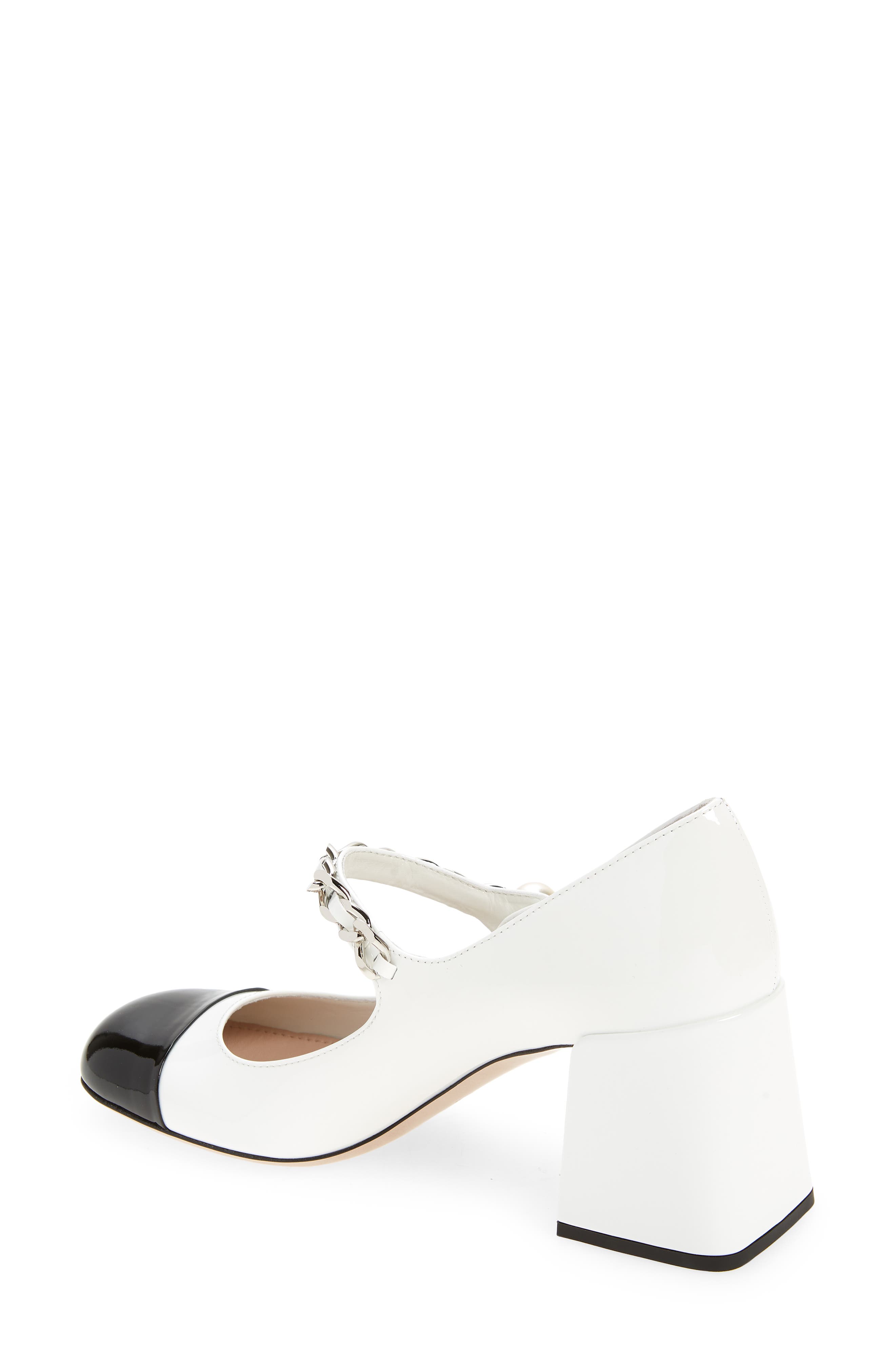 Miu Miu Chain Block Heel Mary Jane Pump, Alternate, color, 