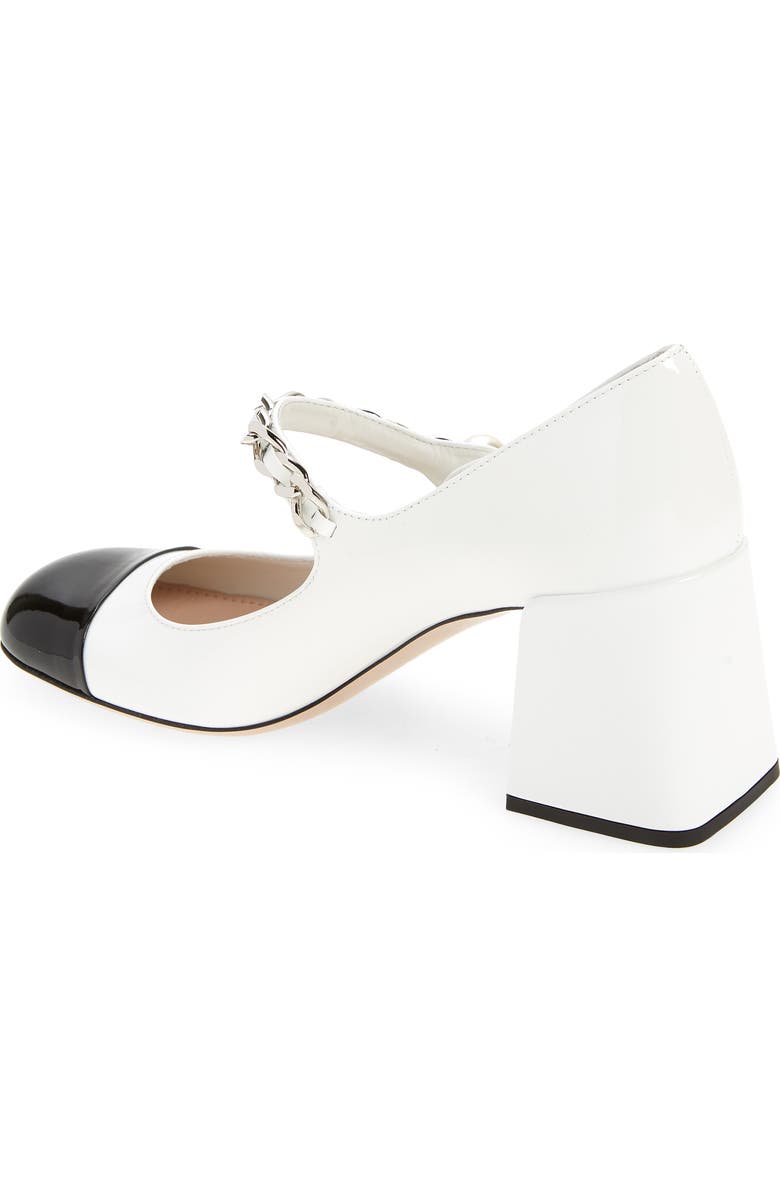 Miu Miu Chain Block Heel Mary Jane Pump, Alternate, color,