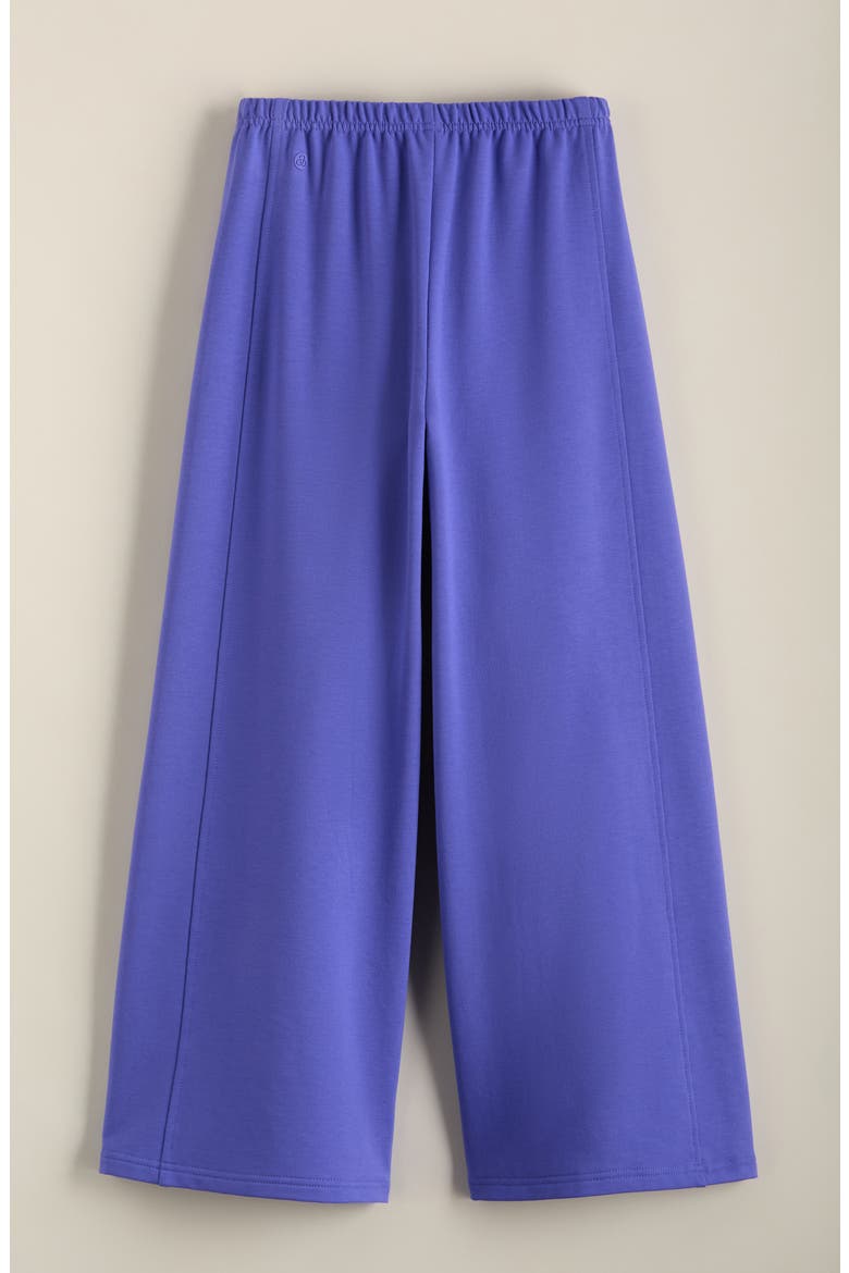 Kids' Icon Wide Leg Fleece Pants, Alternate, color, PURPLE FIELD