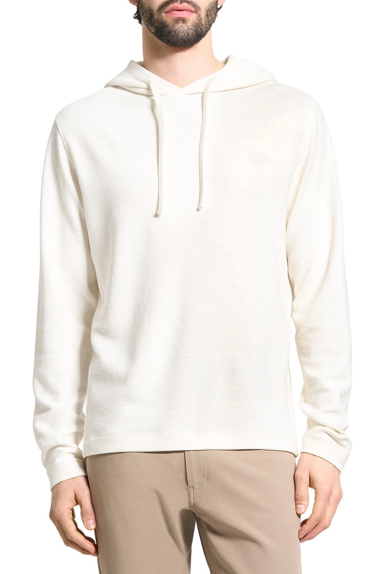 Delroy Studio Textured Hoodie, Main, color, WINTER IVORY