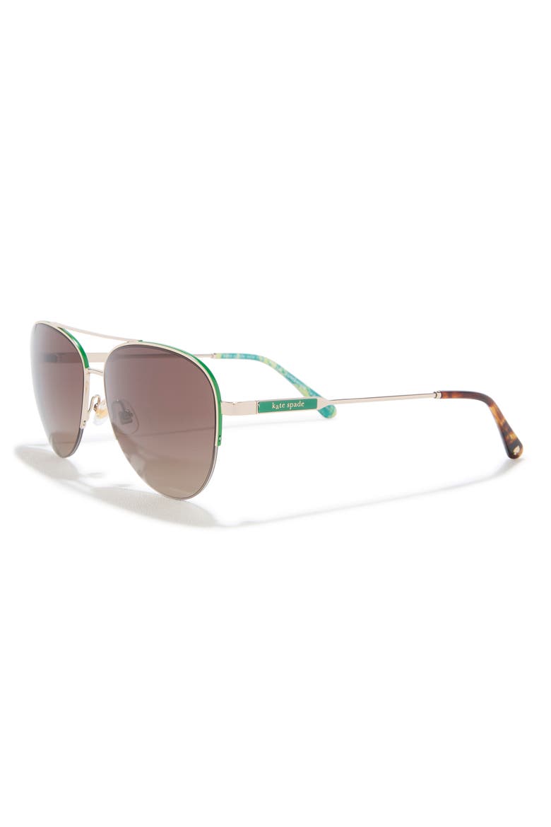 Janece 58mm Aviator Sunglasses, Alternate, color, 0PEF-HA