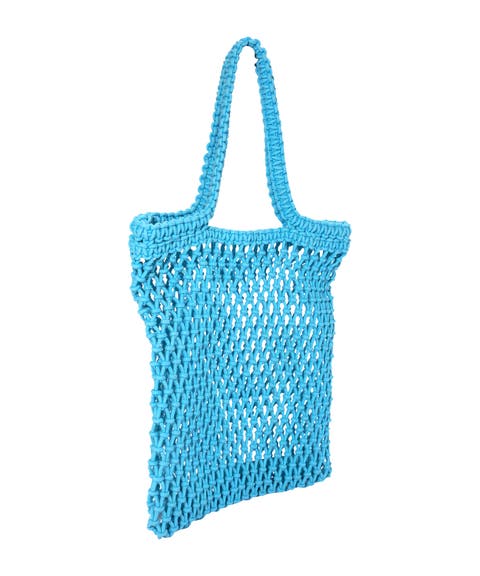 Sunwashed Macrame Tote
