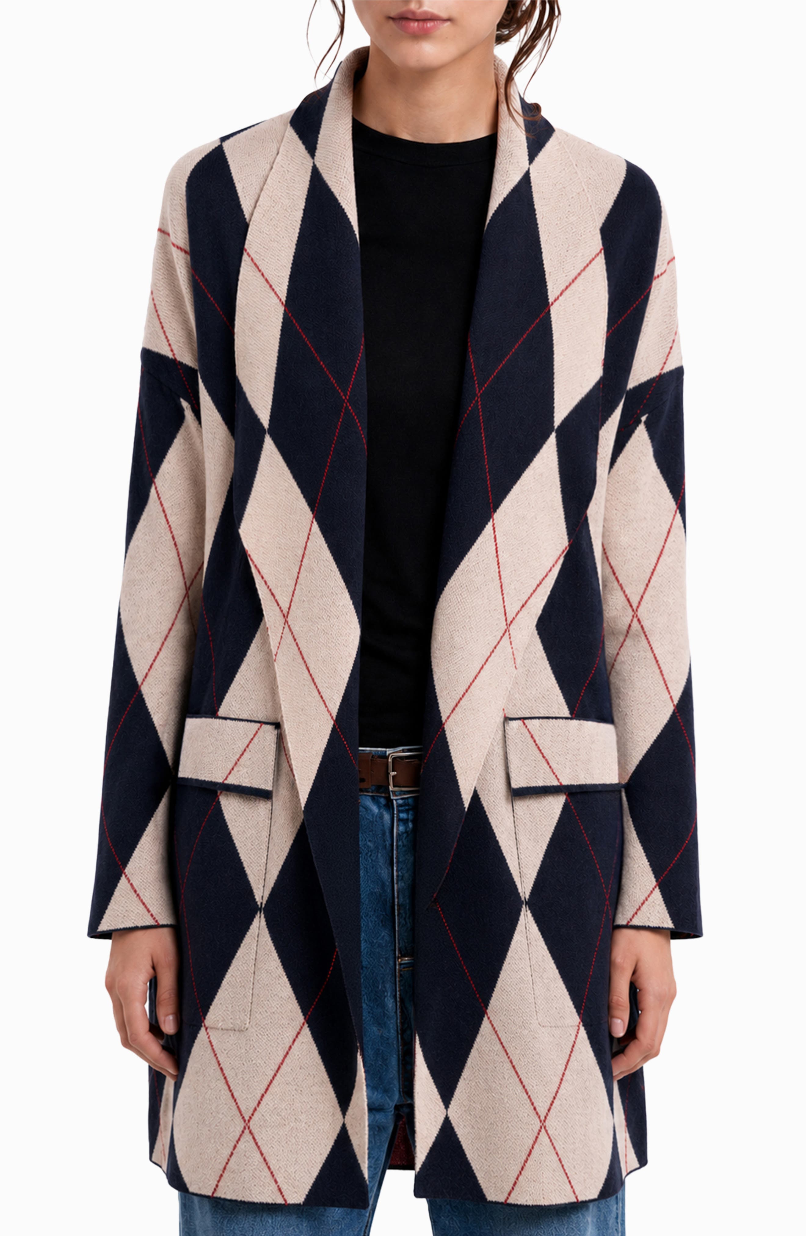 Andrea Chevron Sweater Coat