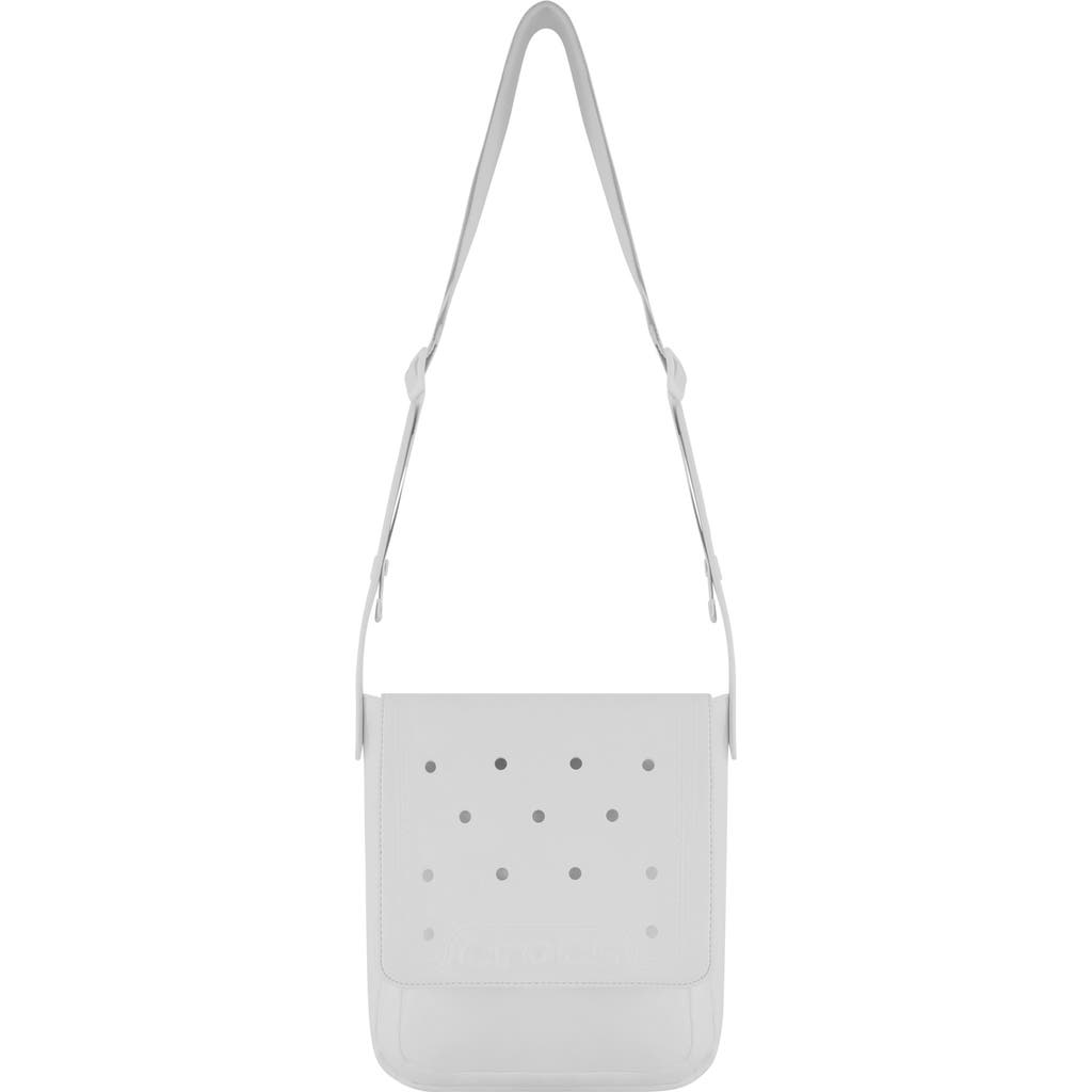 Crocs Classic Crossbody With Front Flap In White