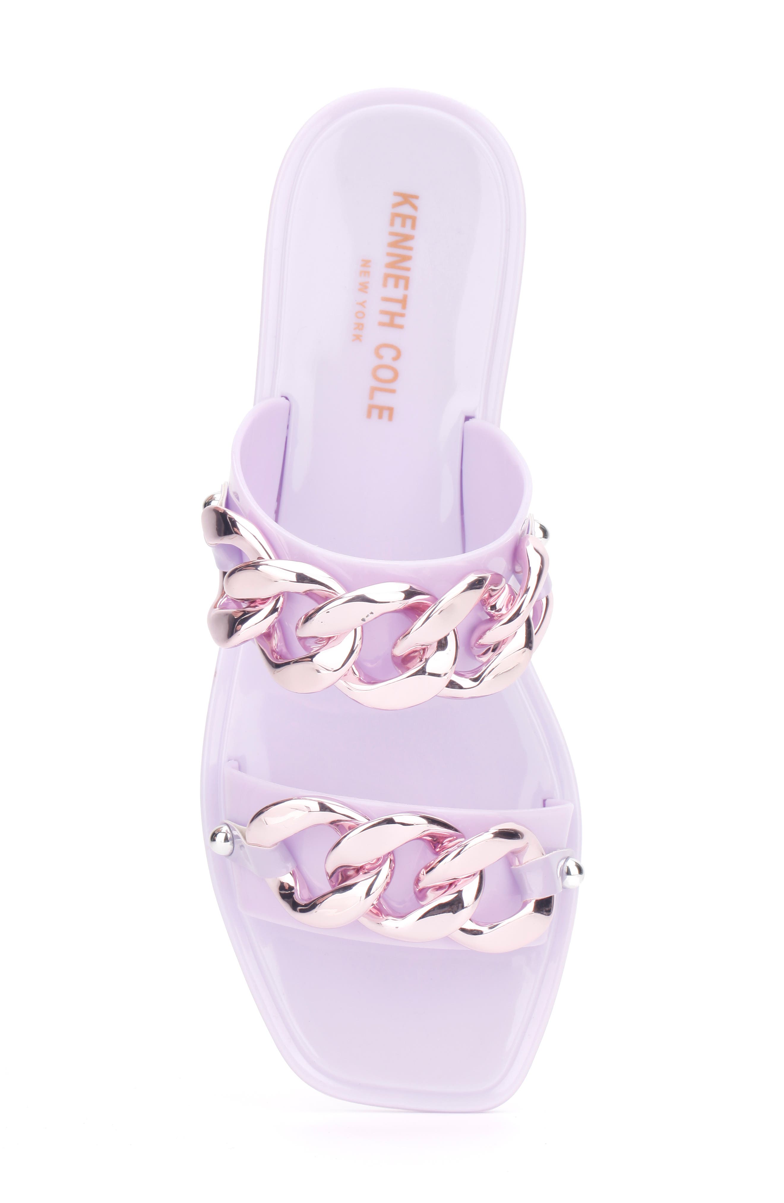 Naveen Chain Jelly Slide Sandal, Alternate, color, LILAC