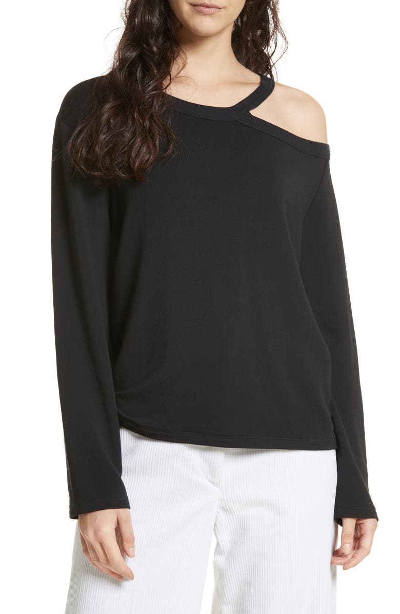 rag & bone/JEAN Sky One-Shoulder Top, Main, color,