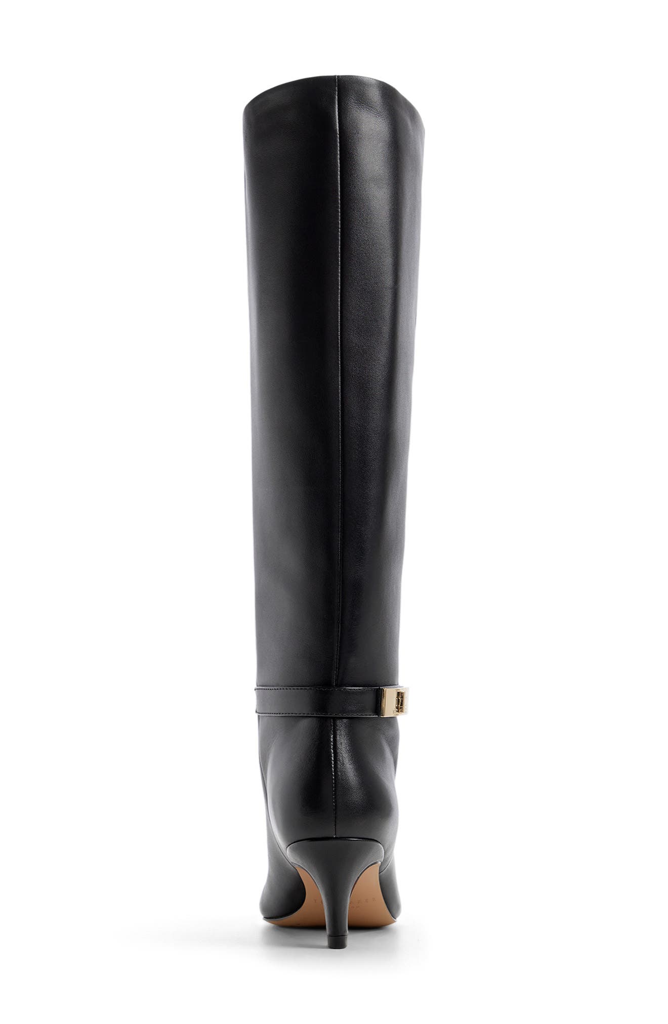 Isobel Knee High Leather Boot, Alternate, color, BLACK