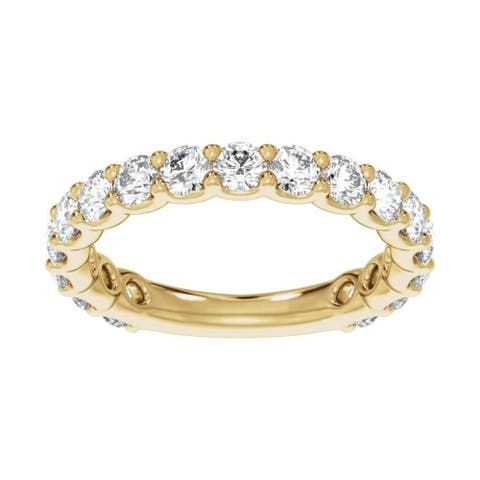 1 3/4 Ct Lab-grown Diamond Band In 14k Gold