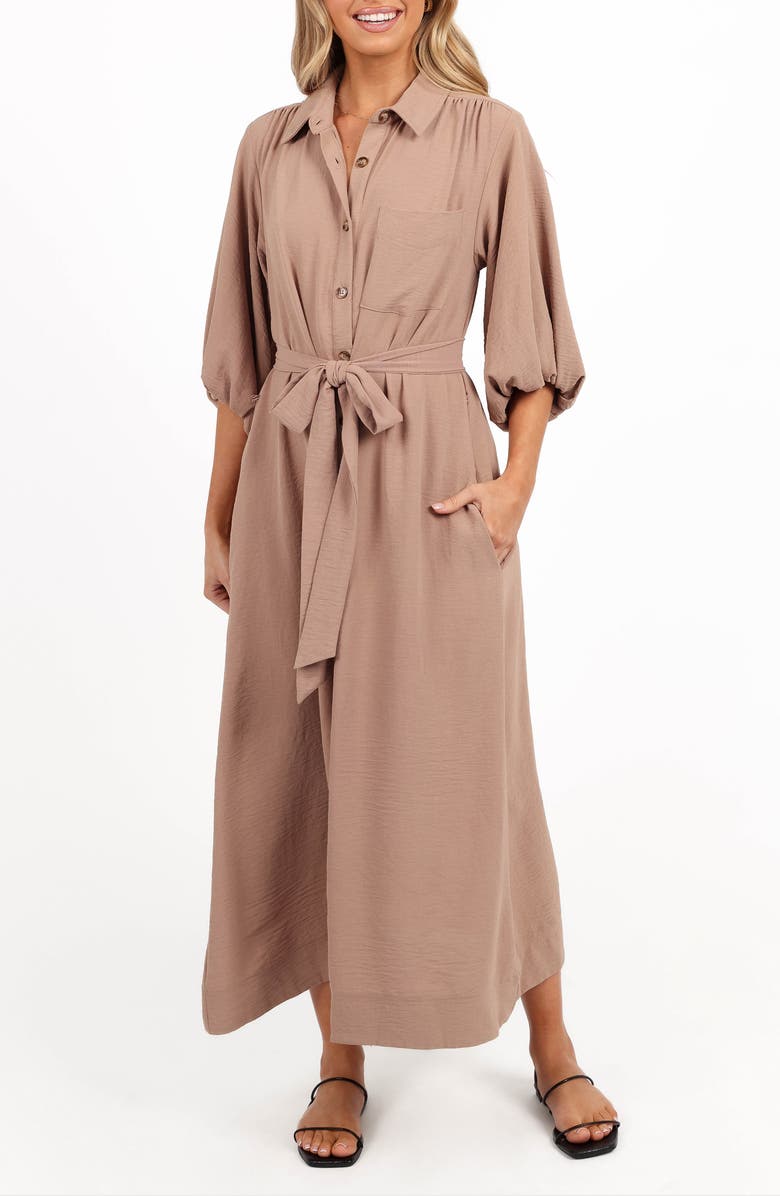 Petal & Pup Zanita Midi Shirtdress, Main, color,