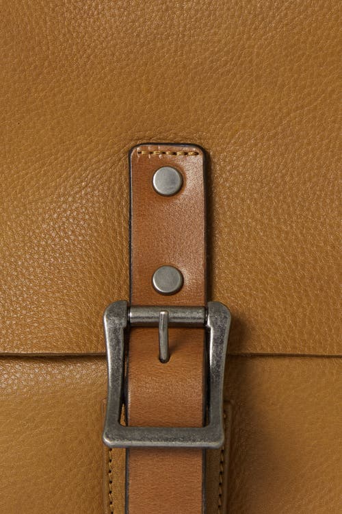 Osprey London The Lorenzo Medium Leather Messenger Bag In Brown