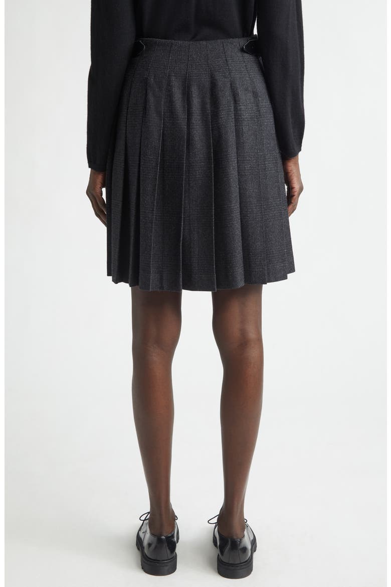 x Le Kilt Glen Plaid Wool & Cashmere Kilt, Alternate, color, CHARCOAL / GREY SHADOW CHECK