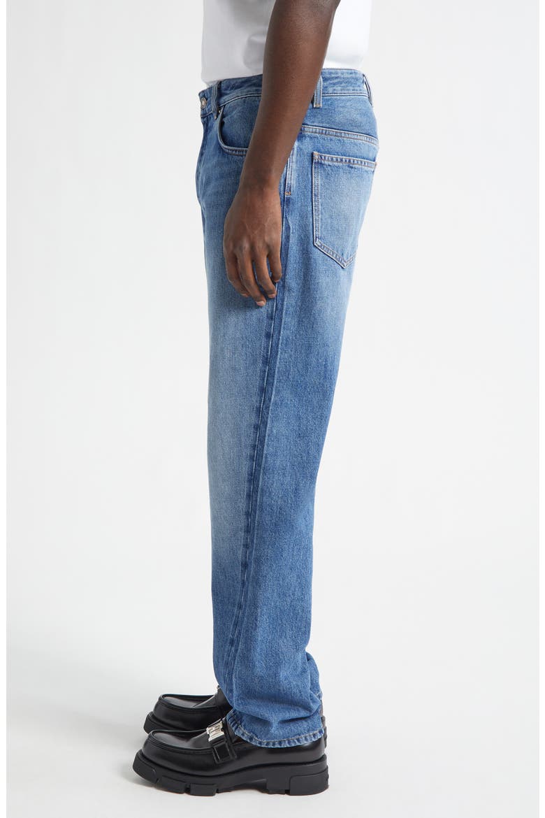 Couture Seam Straight Leg Jeans, Alternate, color, MEDIUM BLUE