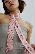 Lost Pattern Amora Skinny Silk Scarf