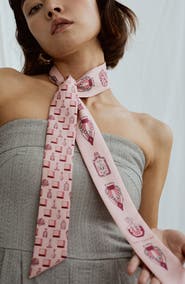 Lost Pattern Amora Skinny Silk Scarf