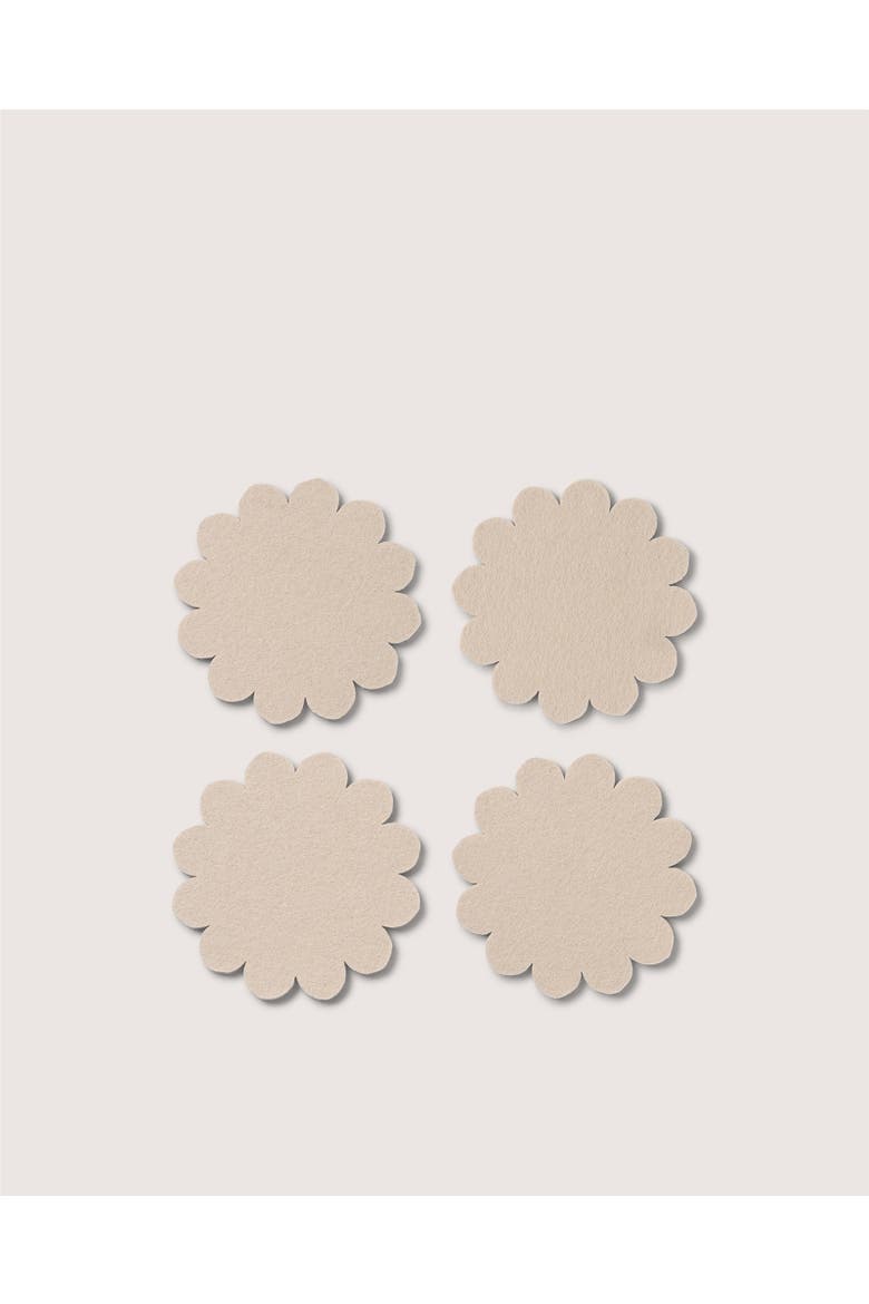 Crest Merino Wool Coaster Solid 4 Pack, Main, color, Feather