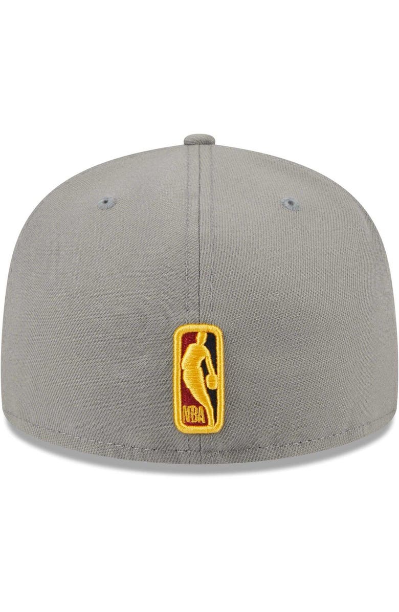 New Era Men's New Era Gray Miami Heat Color Pack 59FIFTY Fitted Hat, Alternate, color,
