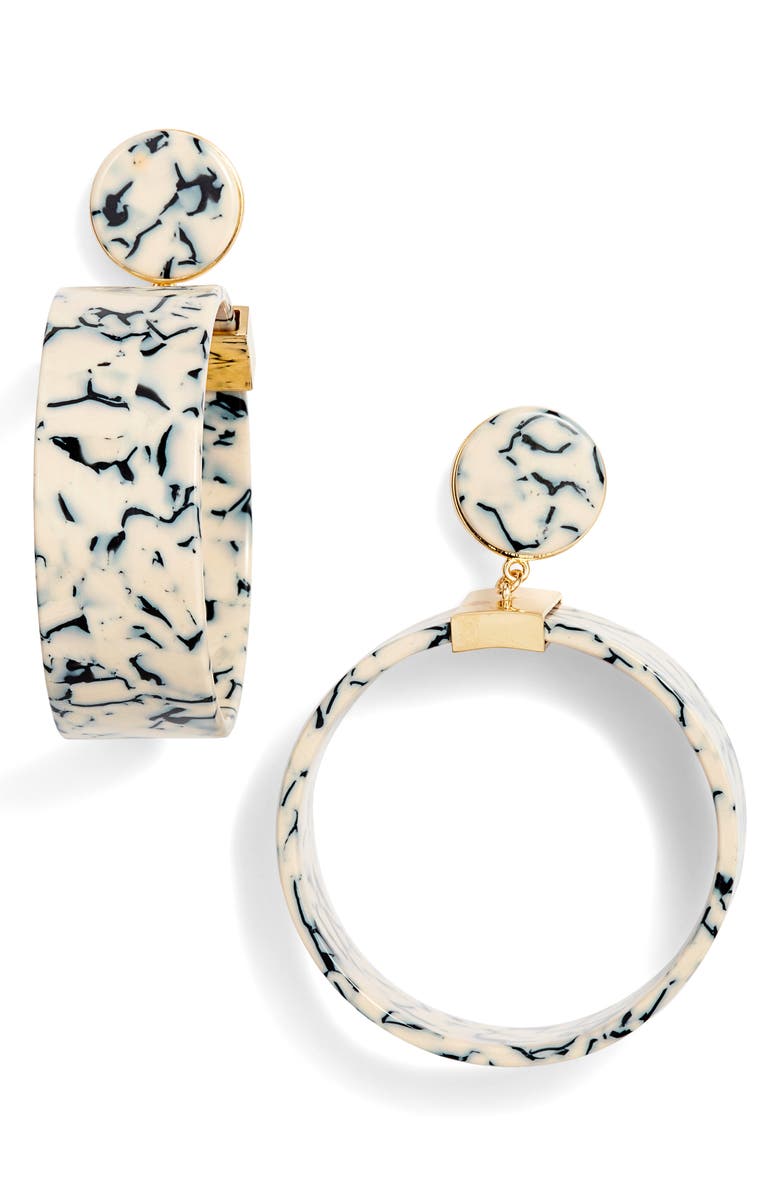 Lele Sadoughi Binocular Hoop Earrings, Main, color,