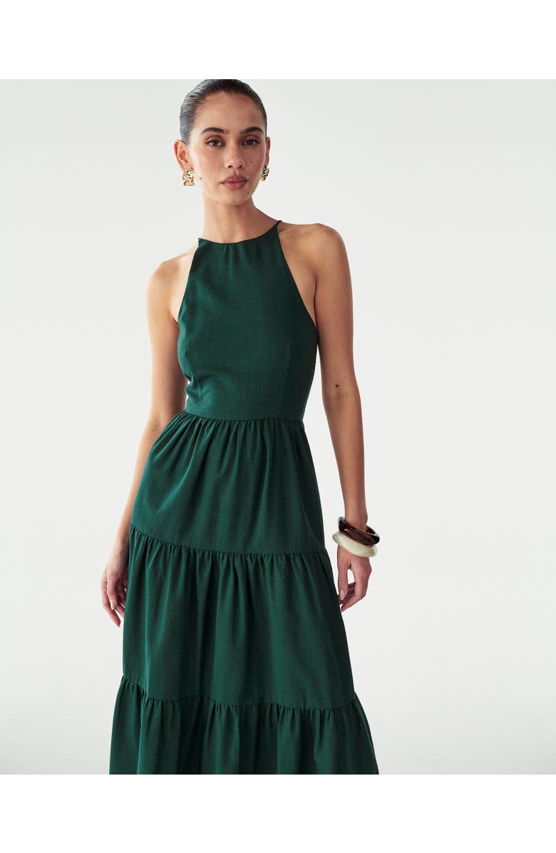 WILLA Aquila Maxi Dress, Alternate, color, Emerald