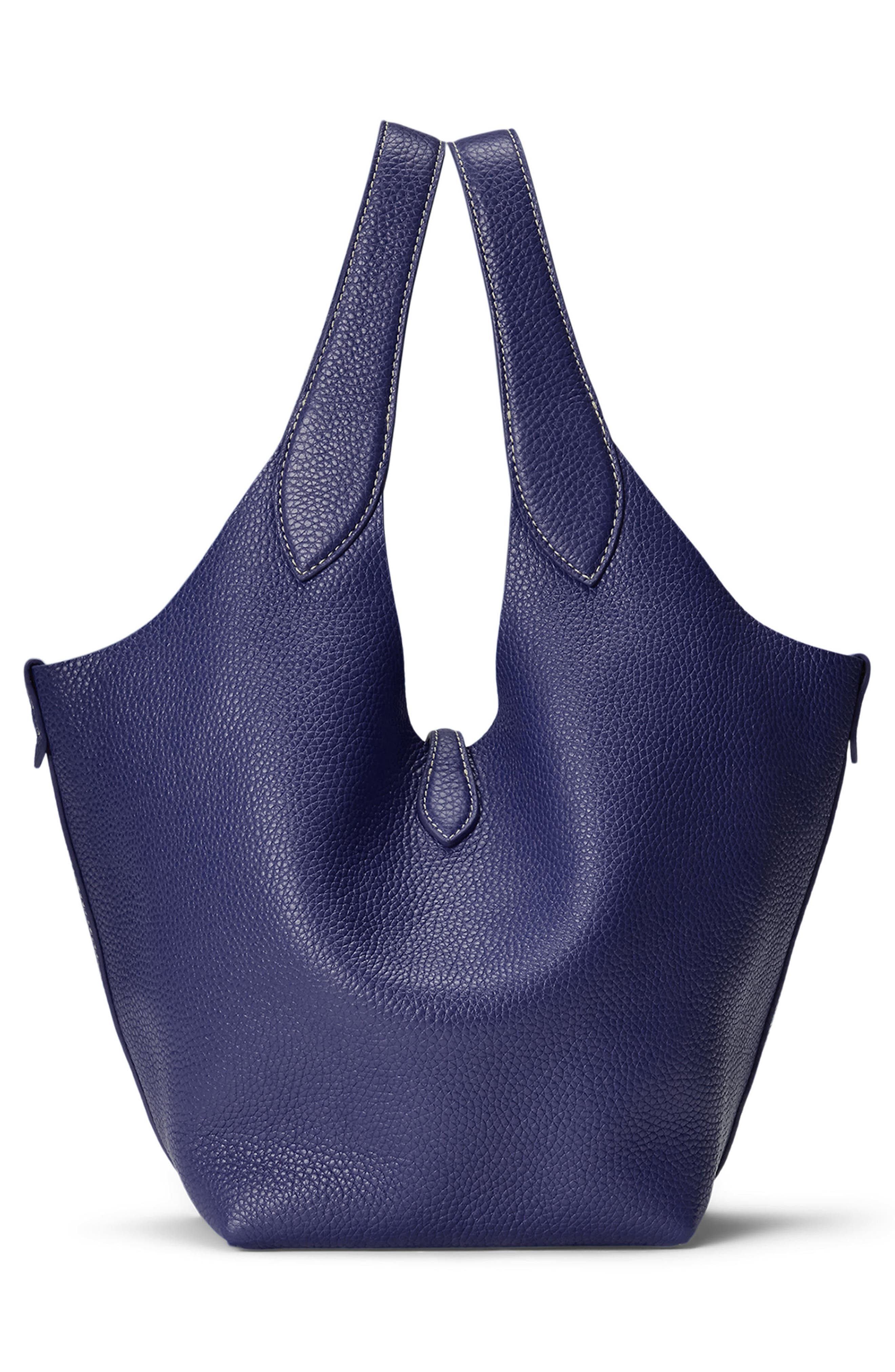 Polo Ralph Lauren Polo Play Leather Tote, Alternate, color, Ink