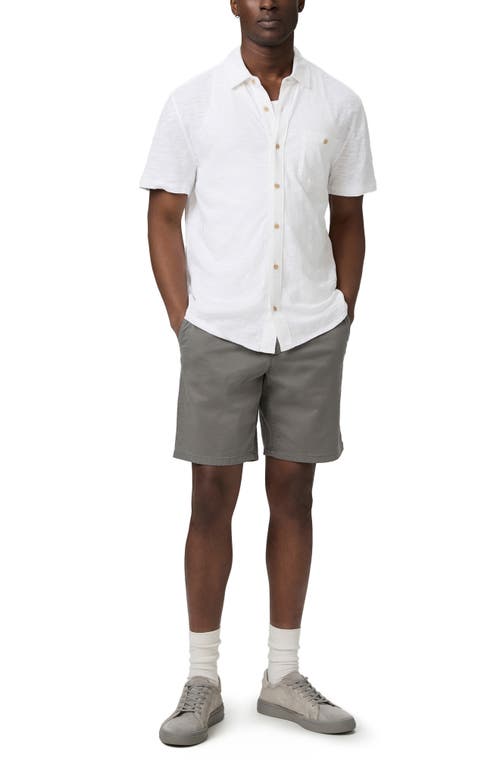 Paige Carillo Short Sleeve Button-up Shirt In Fresh White