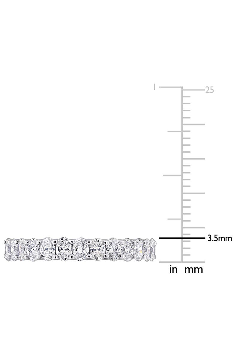 2-1/4 CTW Lab-Grown Diamond Oval Eternity Ring 14k, Alternate, color, White Gold