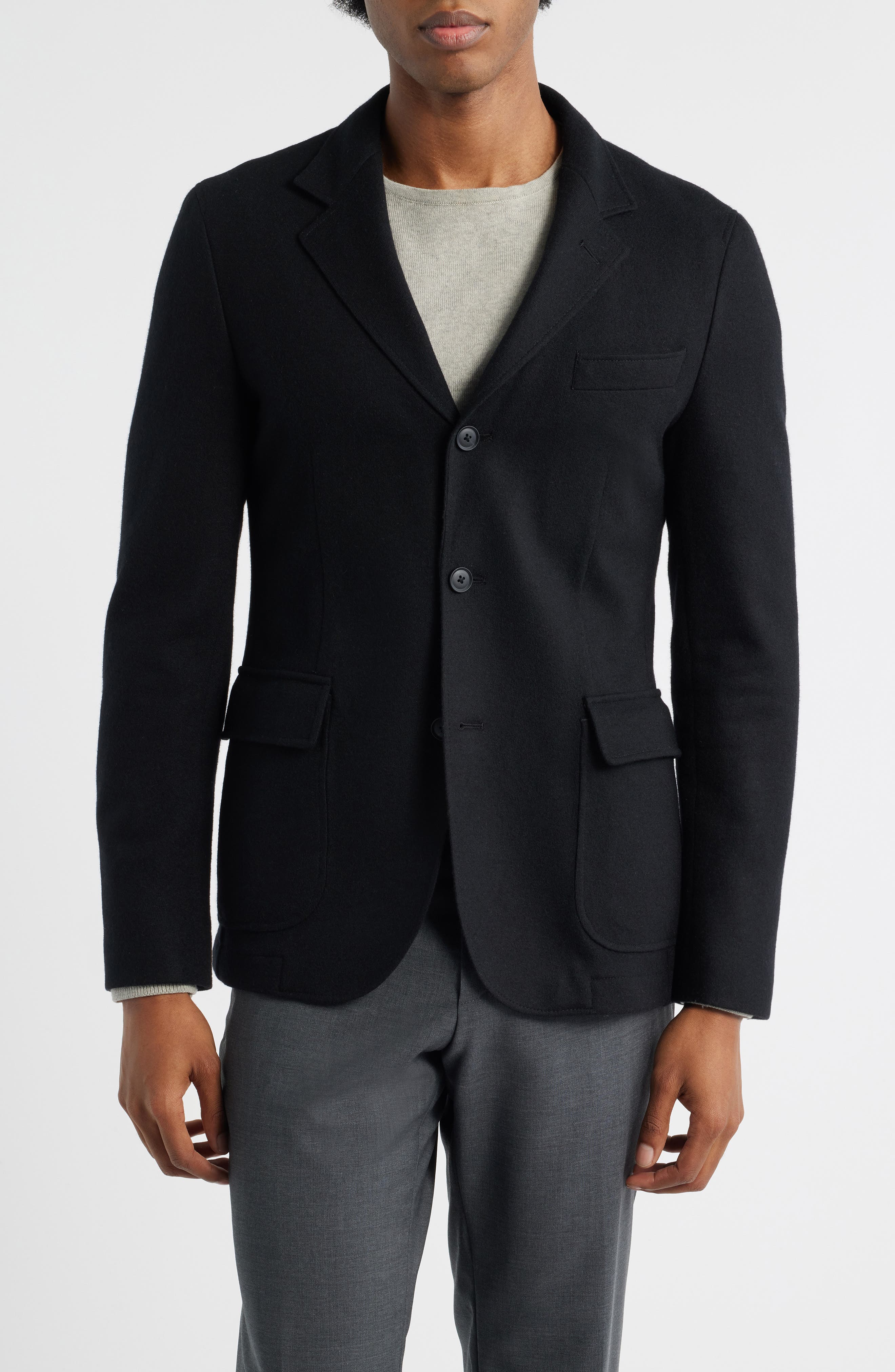 BOSS Hanry Slim Fit Felted Wool Blend Sport Coat