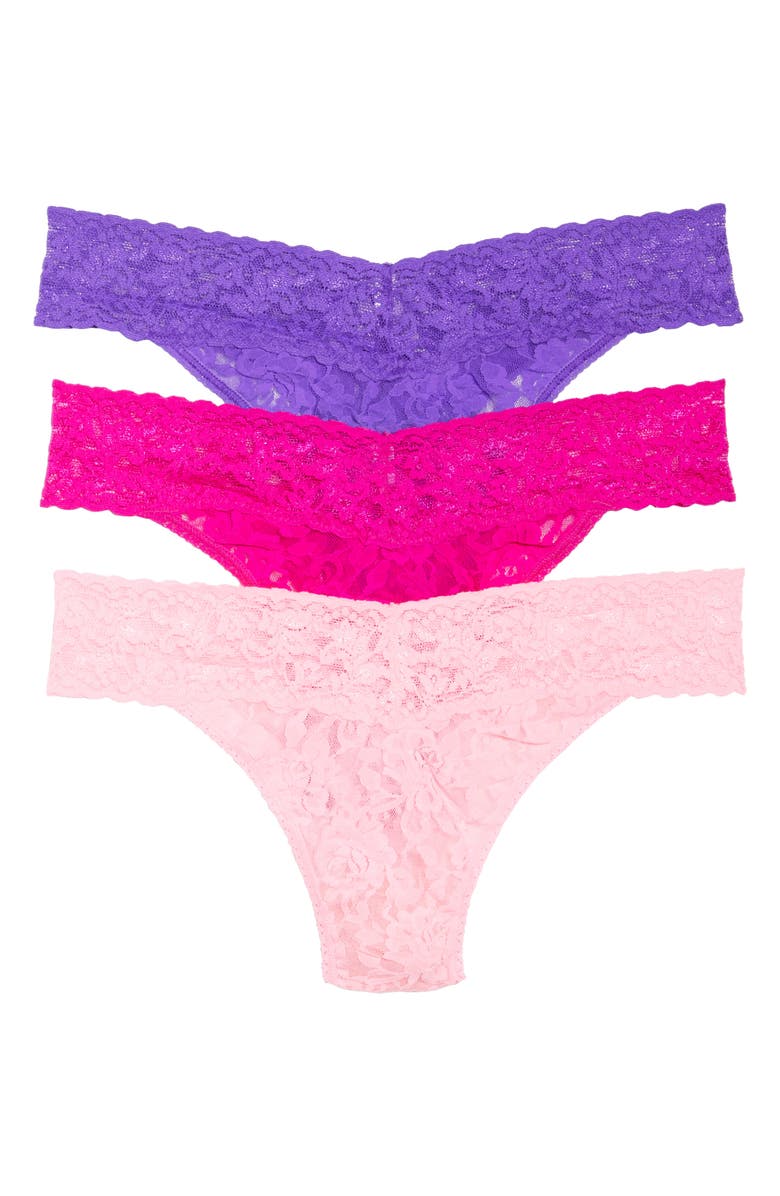 Hanky Panky 'Hugs N Kisses' Boxed Original Rise Thongs, Main, color, 