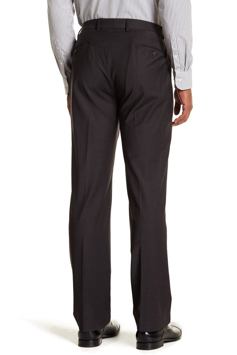 Solid Gray Wool Suit Separate Pants - 30-34" Inseam, Alternate, color, CHARCOAL