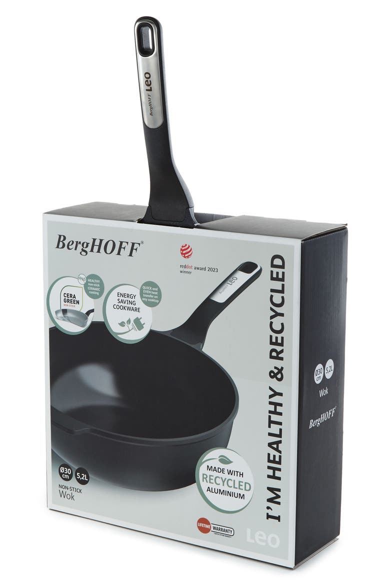 Leo Phantom Wok Pan, Alternate, color, BLACK