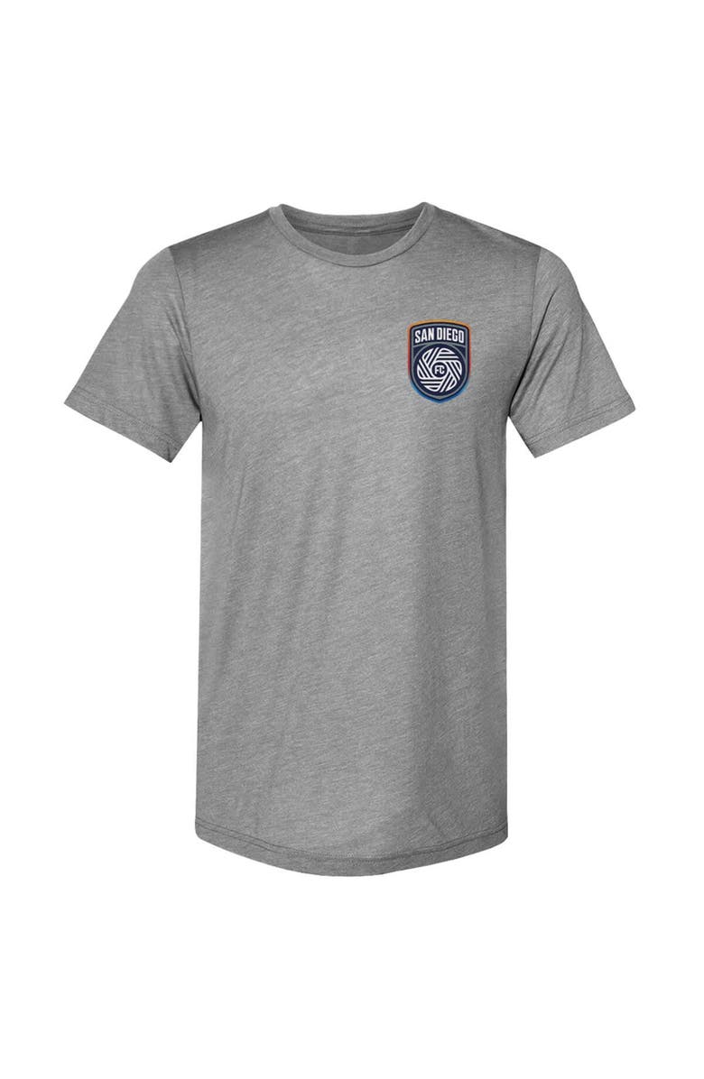 500 LEVEL Men's 500 Level Heather Gray San Diego FC Primary Logo Premium T-Shirt, Alternate, color,