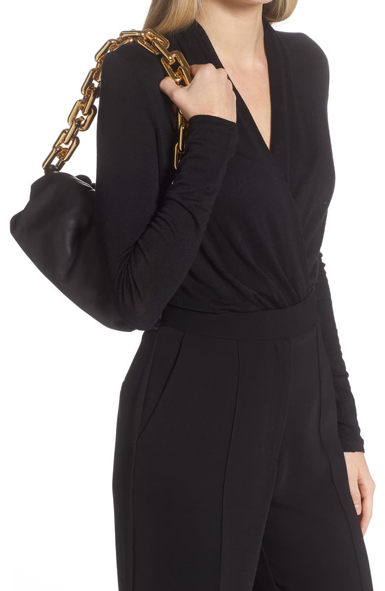 Bottega Veneta Teen Chain Pouch Leather Shoulder Bag, Alternate, color,